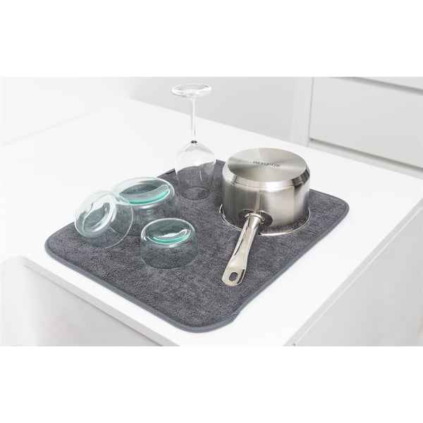 Brabantia SinkSide mikrofiber afdrypningsmåtte 47x40 cm grå