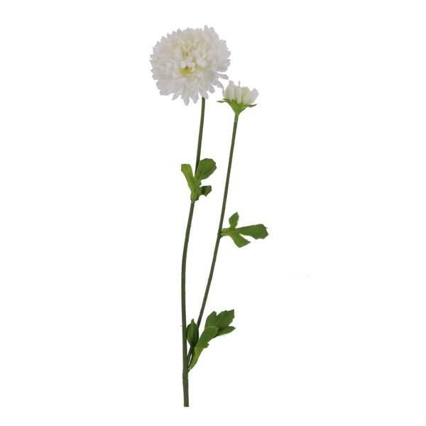 Kunstig blomst Krysantemum 63 cm Hvid