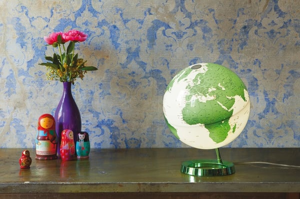 Atmosphere NR-0331F7N4-GB Globe Lysende HOT Grøn 30 cm Diameter Plastikbase Med Belysning