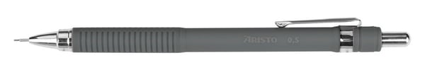 Aristo AR-85711 Mekanisk Blyant Mat Grå 0,5 Gummigreb, Metalklips