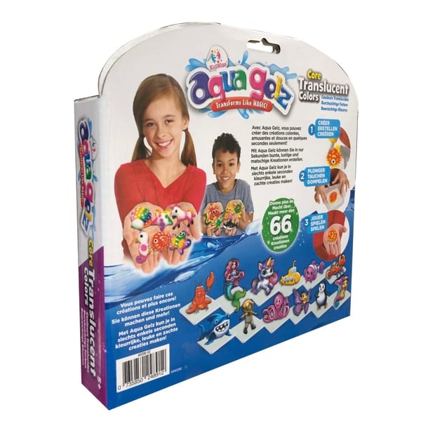 Aqua Gelz Translucent Colors refillsæt 8 dele