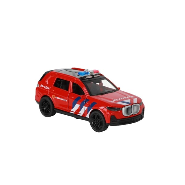 112 Pull-Back Brandkårs-SUV 1:36 + Ljus och Ljud