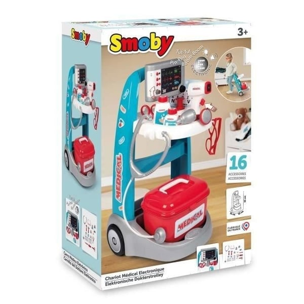 Smoby elektronisk medicinsk vogn - fra 3 år