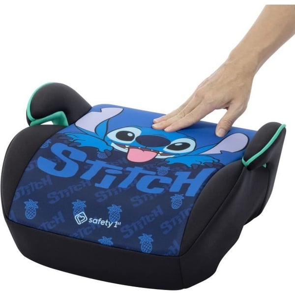 SAFETY 1st Disney© Star Plus i-Safe Stitch Booster Autostol, Gruppe 3, Med sele, 6 til 10-12 år (36 kg), Classic Stitch