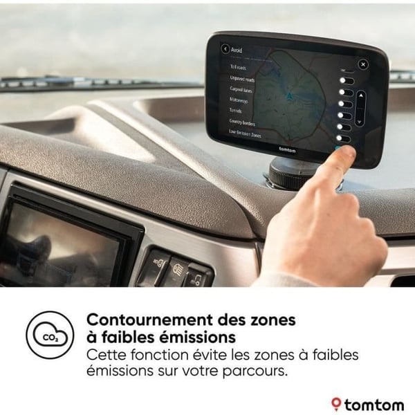 TomTom - GO Expert 7 Plus - GPS til lastbiler, busser, biler - Ruteplanlægning - TomTom Trafik - Verdenskort