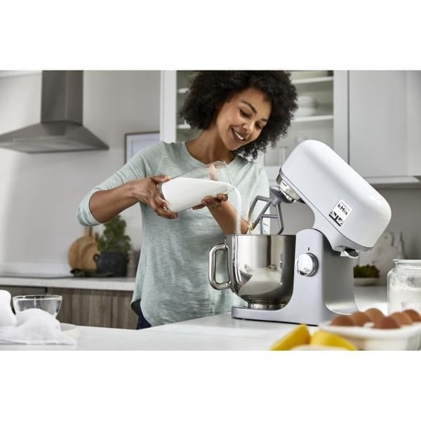 KENWOOD KMX750WH Foodprocessor - Hvid - 1000W - 5L skål i rustfrit stål