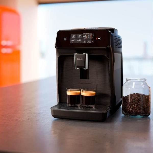 Automatisk espressomaskine med kværn - PHILIPS - EP1200/00 - 1500 W - 275 g bønner - Sort