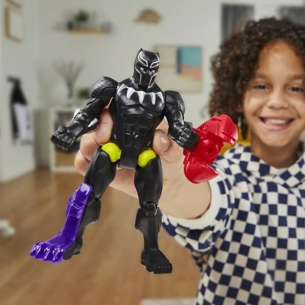 MixMashers Black Panther, 12 cm brugerdefinerbar figur, der kan blandes med tilbehør, Marvel, fra 4 år