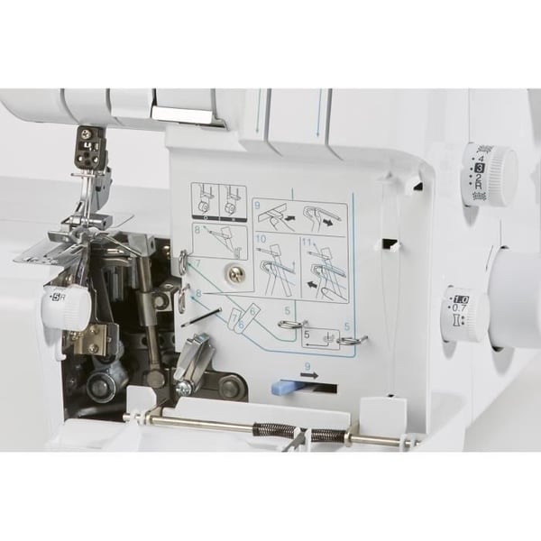BROTHER M343D Overlocker - 2 nåle, friarm, forenklet trådningsbane, justerbar differentiale