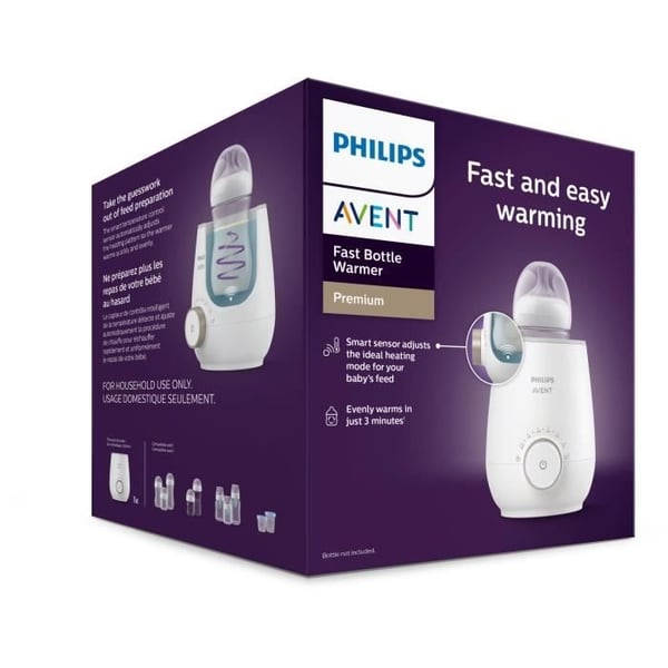 Elektrisk flaskevarmer - PHILIPS AVENT - Jævn opvarmning - Bain-marie-teknologi - Timer - Automatisk slukning