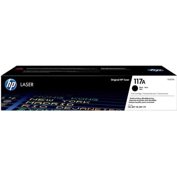 HP 117A W2070A sort tonerpatron til 150 laserprintere og 178/179 laser-MFP'er