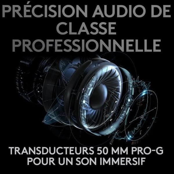 Gamingheadset - Trådlöst - Logitech G - Pro X - Bluetooth - PC - Svart