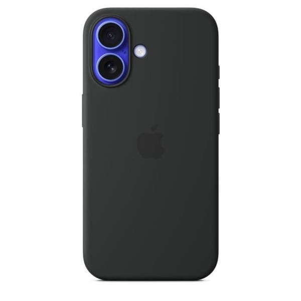 APPLE iPhone 16 - Silikonikuori MagSafella - Musta