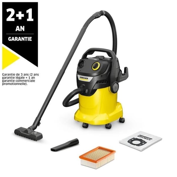 KARCHER WD 5 V-25/5/22 märkä- ja kuivaimuri - 25 litran muovisäiliö - 1100 W (puhallustoiminto)