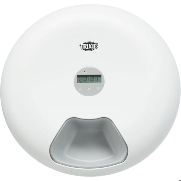 TRIXIE TX5+1 Automatisk Maddispenser - 6 × 0,18L - ø 32 × 8 cm - Hvid