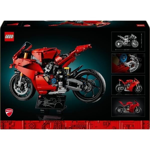 LEGO Technic 42202 Ducati Panigale V4 S -moottoripyörä - Rakennettava moottoripyörä aikuisille