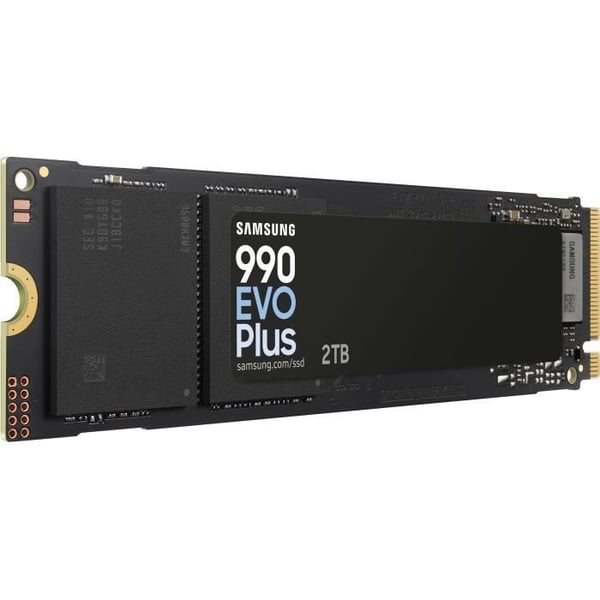 Intern SSD - SAMSUNG - 990 EVO Plus 2TB - NVMe M.2 PCIe 4.0x4 - Læsehastighed op til 7250 MB/s