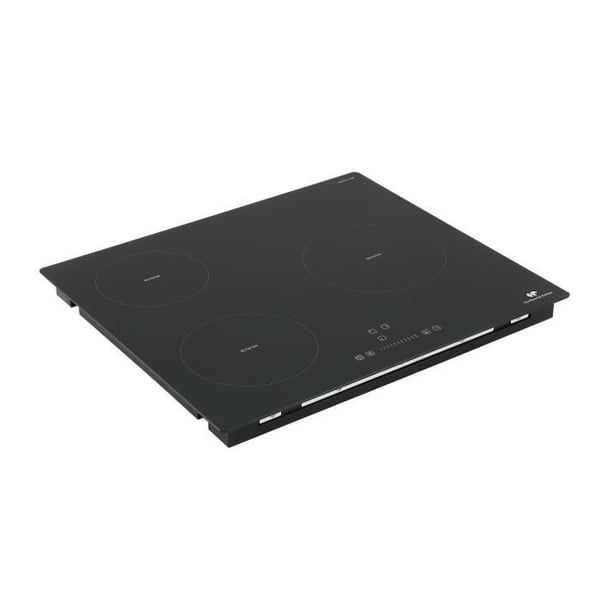 CONTINENTAL EDISON 6200W induktionskogeplade med 3 blus - 3 timere - 3 boostere - sort