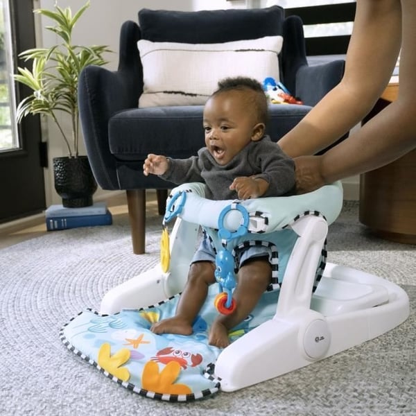 BABY EINSTEIN -OPUS OCH NEPTUNUS- Babysits 4M+ ger stöd för barnet, 2 sittpositioner, aktivitetsbricka