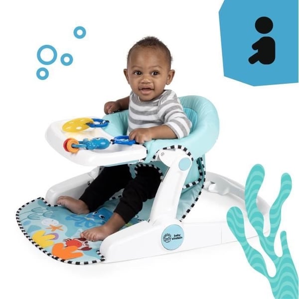 BABY EINSTEIN -OPUS OCH NEPTUNUS- Babysits 4M+ ger stöd för barnet, 2 sittpositioner, aktivitetsbricka
