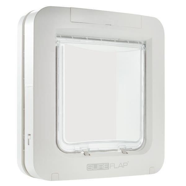 SUREFLAP Suuri mikrosirulla varustettu kissanluukku - Valkoinen - 178 mm x 170 mm (Tallentaa jopa 32 mikrosirua) SUREFLAP Suuri mikrosirulla varustettu kissanluukku - Valkoinen - 178 mm x 170 mm (Tallentaa jopa 32 mikrosirua)