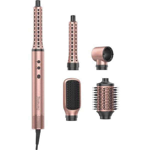 Føntørringsbørste - DEMELISS - AirFlow Styler - Love Edition - BLDC-motor - 3 hastigheder - Ionisk funktion - Stille