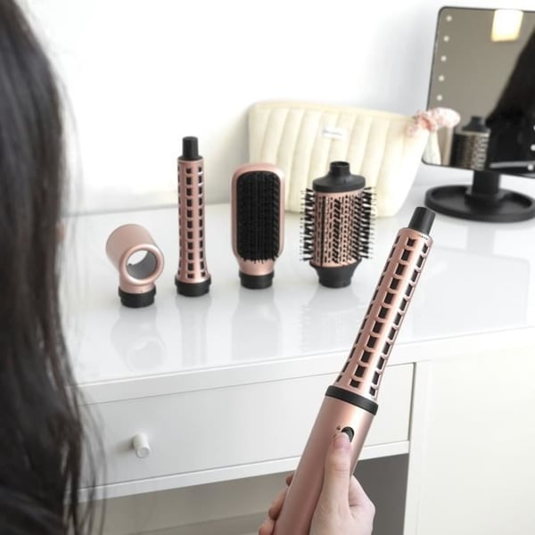 Føntørringsbørste - DEMELISS - AirFlow Styler - Love Edition - BLDC-motor - 3 hastigheder - Ionisk funktion - Stille