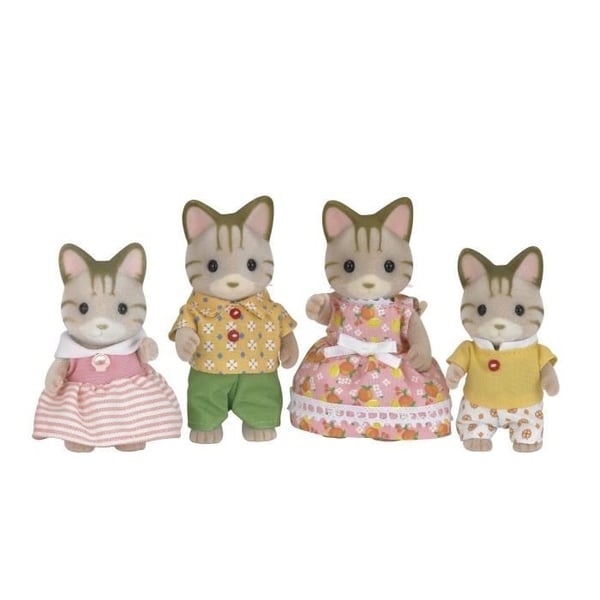 SYLVANIAN FAMILIES - 5180 - Tiikeri-kissaperhe - Perheet - Nivelletyt ja puetut - Ikä 3+