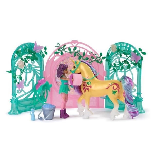 SPIN MASTER LEGESÆT MINI DUKKEE AVA OG BLAD FARVEAFSLØRING Unicorn Academy