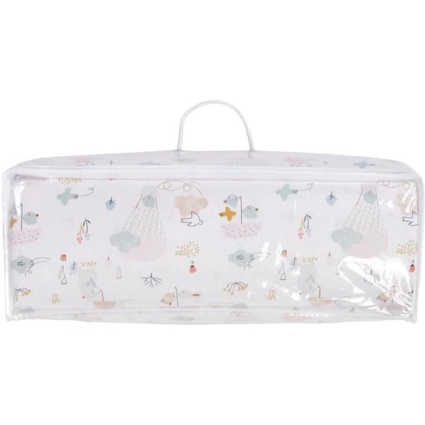 Balloner nomadisk madras - 120 x 60 x 4 cm - Hvid - TINEO