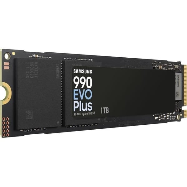 Intern SSD - SAMSUNG - 990 EVO Plus 1TB - NVMe M.2 PCIe 4.0x4 - Læsehastighed op til 7.150 MB/s