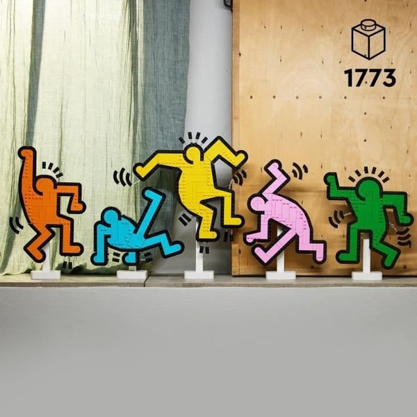 LEGO 31216 Art Keith Haring, Dansende Figurer, Boligindretning og Byggesæt til Voksne