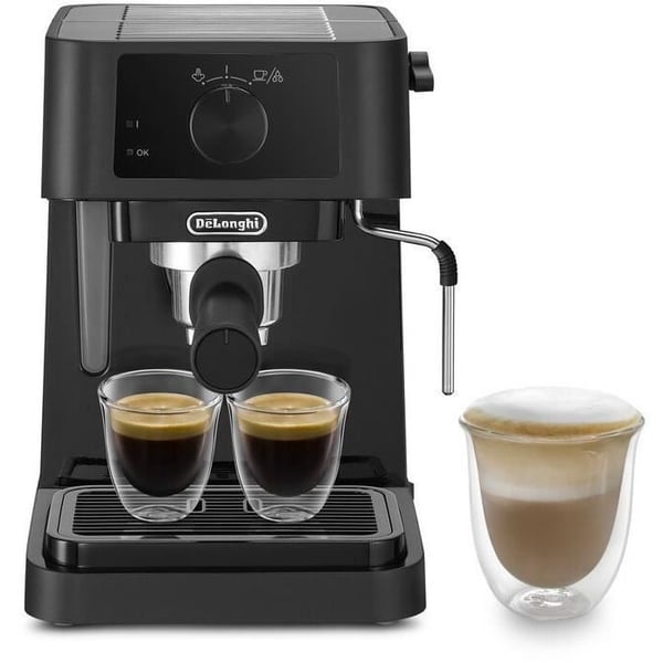 Espressokone - DELONGHI Stilosa EC235.BK - Musta - Höyrysuutin - ESE-yhteensopiva