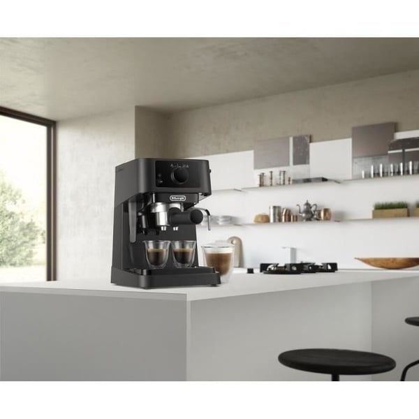 Espressomaskine - DELONGHI Stilosa EC235.BK - Sort - Dampdyse - ESE-kompatibel