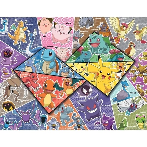 Nathan-POKEMON-2000 palan palapeli - 16 Pokémon-tyyppiä-4005556873142-Ikä 14+