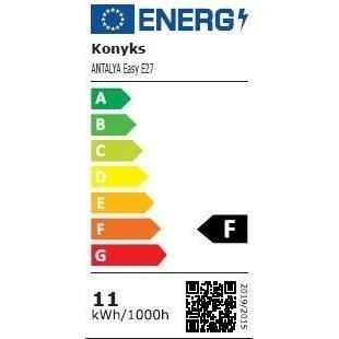 2 LED-pærer - KONYKS - Antalya Easy E27 dobbeltpakke - Wifi + Bluetooth - 11 W - Farver + Hvid - Alexa / Google Home kompatibel