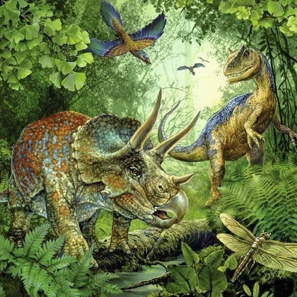 3x49-brikkers puslespil - Fascinationen af dinosaurer - Ravensburger - Børnepuslespilsæt - Fra 5 år