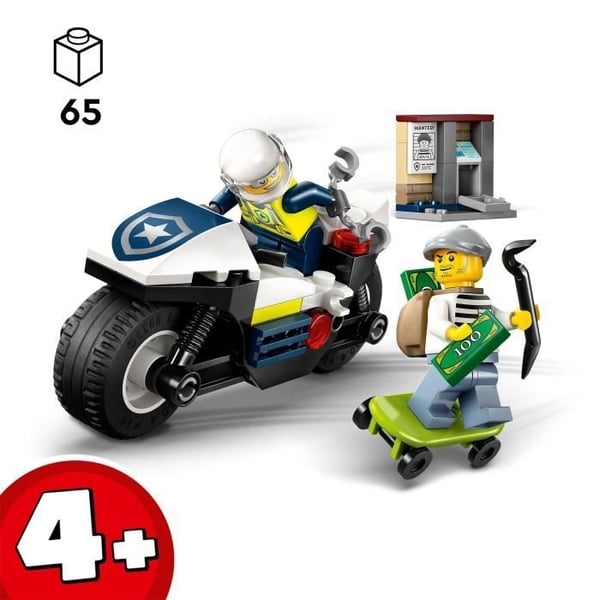 LEGO City 60455 Politimotorcykeljagt - Byggesæt fra 4 år