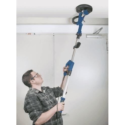SCHEPPACH DS920X Teleskopisk væg- og loftsliber - 210 mm - 710W (Leveres med 1 x 4m slange, 6 slibeskiver)