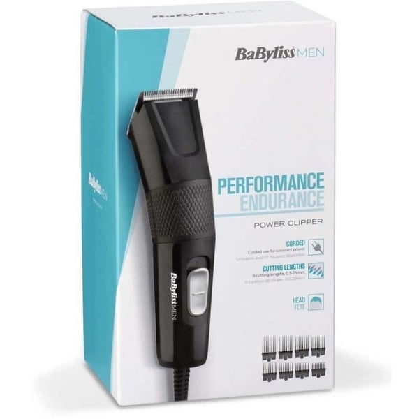 Hårklipper - BaByliss E756E - XL 45 mm rustfri stålklinger - 8 klippeguider