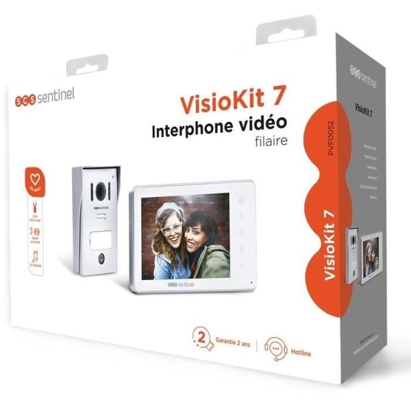 Trådbunden videointercom - SCS SENTINEL - VisioKit 7 - Vit