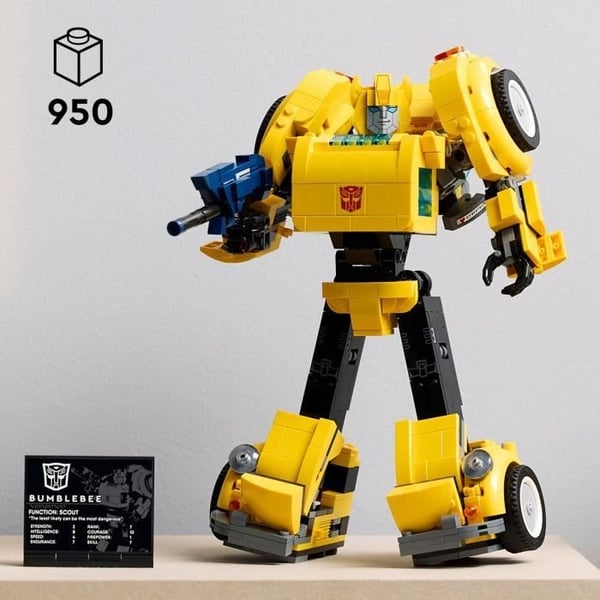 LEGO Icons 10338 Transformers Bumblebee - Robotfigur til voksne - Køretøj
