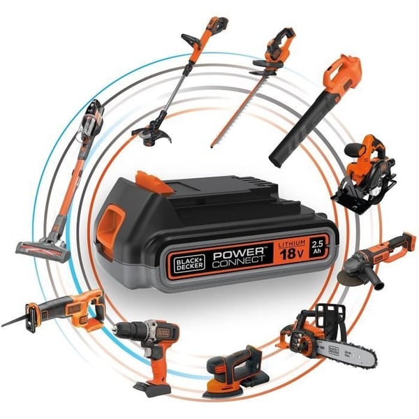 18V BLACK+DECKER 2,0 Ah Lithium Batteri - BL2018-XJ