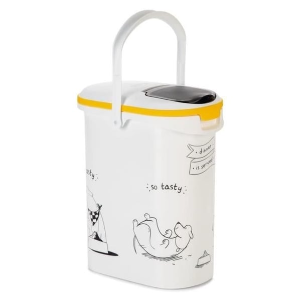 CURVER Hundfoderbehållare 4 kg - 10L - Middag serveras