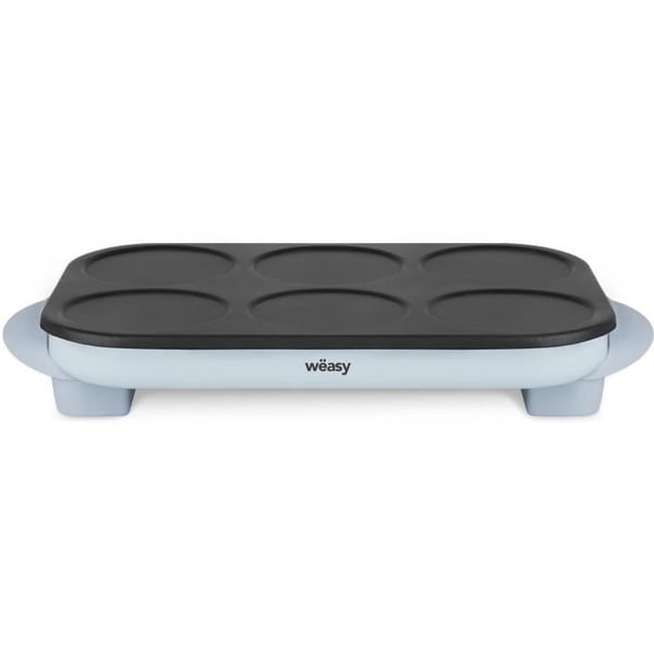 WEASY Crepe Maker - GOO60 - Crepes og pandekager - 6 huller - Non-stick belægning - Temperatur op til 240°C - 1500W WEASY Crepe Maker - GOO60 - Crepes og pandekager - 6 huller - Non-stick belægning - Temperatur op til 240°C - 1500W