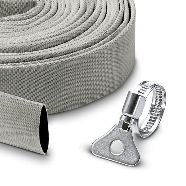 Flad tekstilslangesæt - KARCHER - 10 mx Ø 1''1/4 (32 mm) - Praktisk - Høj flowhastighed