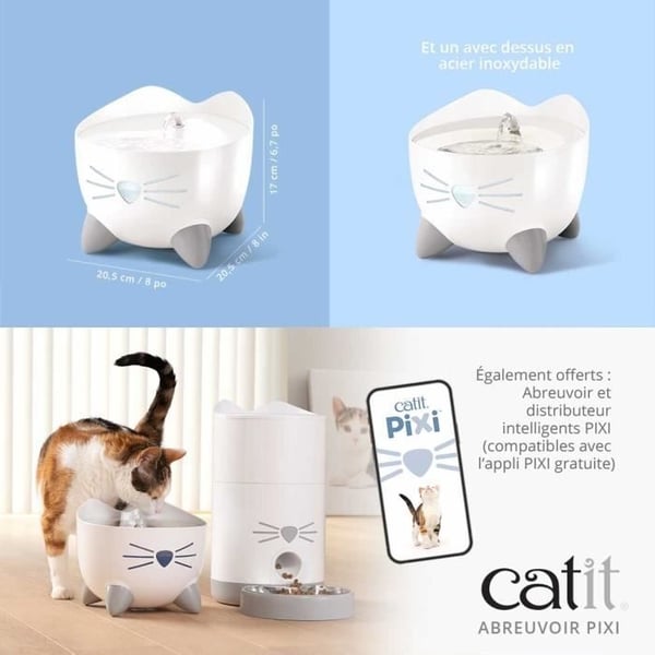 CAT IT Automatisk Kattevandfontæne - 2,5 L - Blå