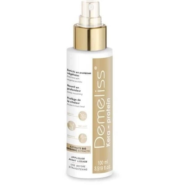 SAINT ALGUE Demeliss TITANIUM Love Edition Dampglattejernssæt GOLD ROSE Farve + 100ml Kera-PROTEIN Nærende Pleje