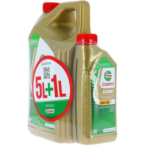 Moottoriöljy - CASTROL EDGE - 5W-30 LL - 5L+1L - 057356