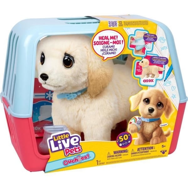 Pehmolelu - LITTLE LIVE PETS - My Ouchies -koira - 5-vuotiaasta alkaen